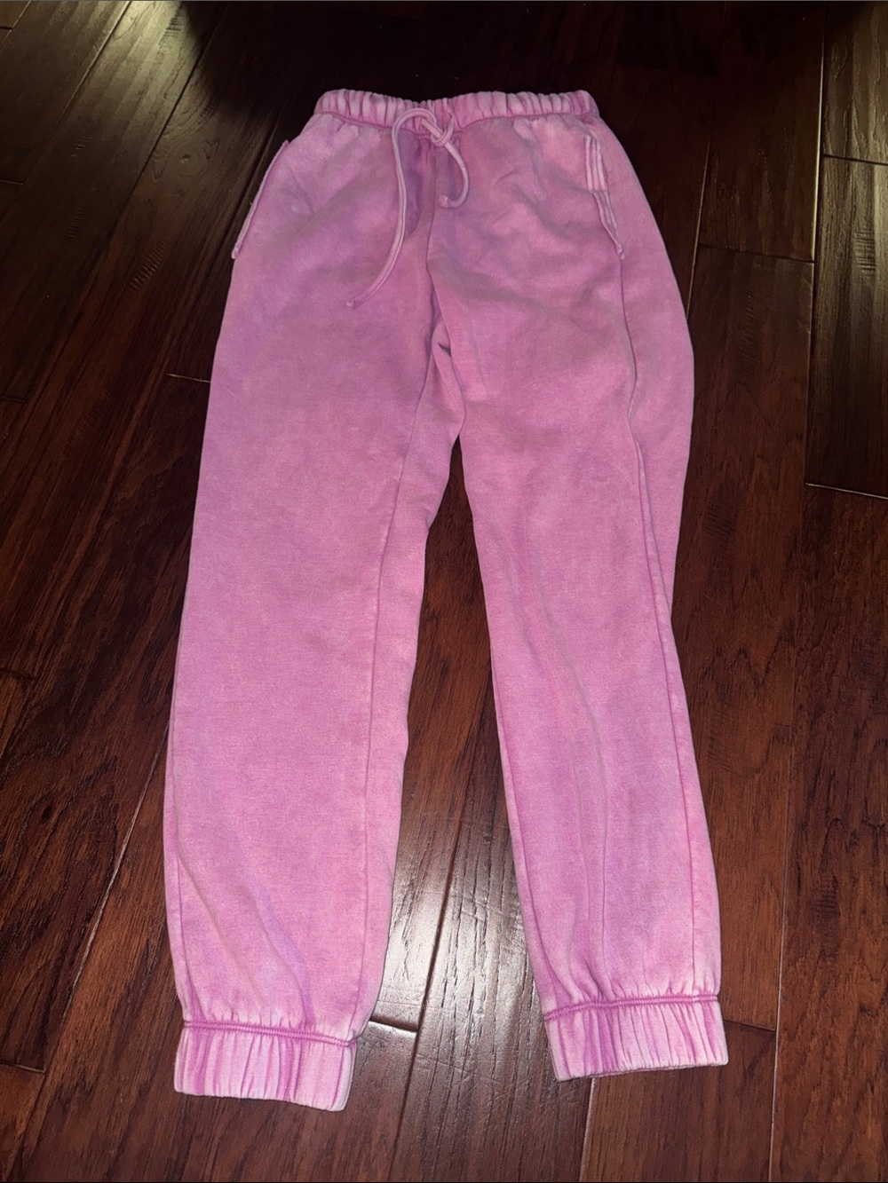 Zenana Outfitters Pink Fleece Jogger Pants